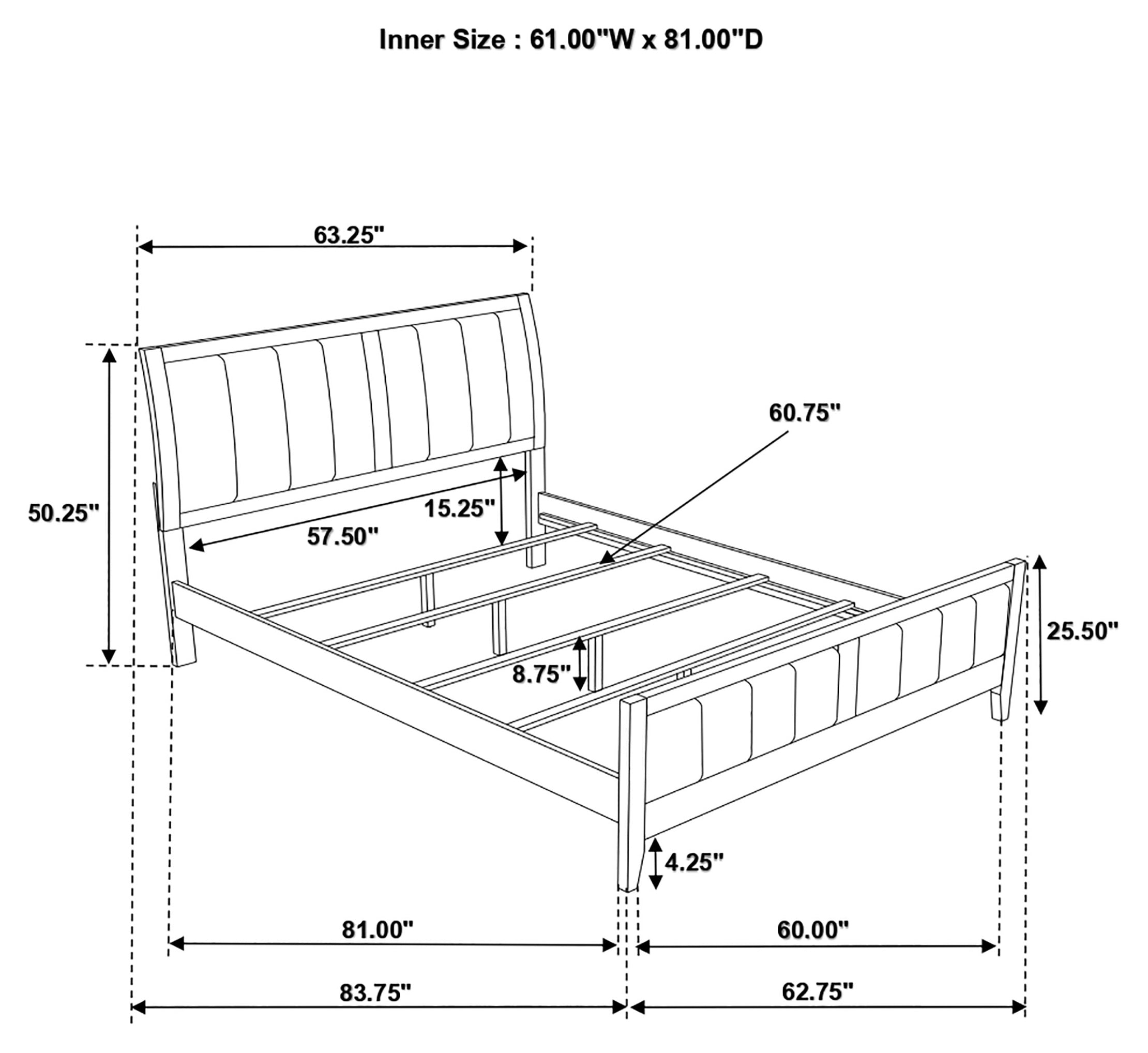 Coaster Carlton Bedroom Set with Upholstered Headboard Cappuccino Twin Set of 5