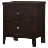 Coaster Carlton 2-drawer Rectangular Nightstand Cappuccino Default Title