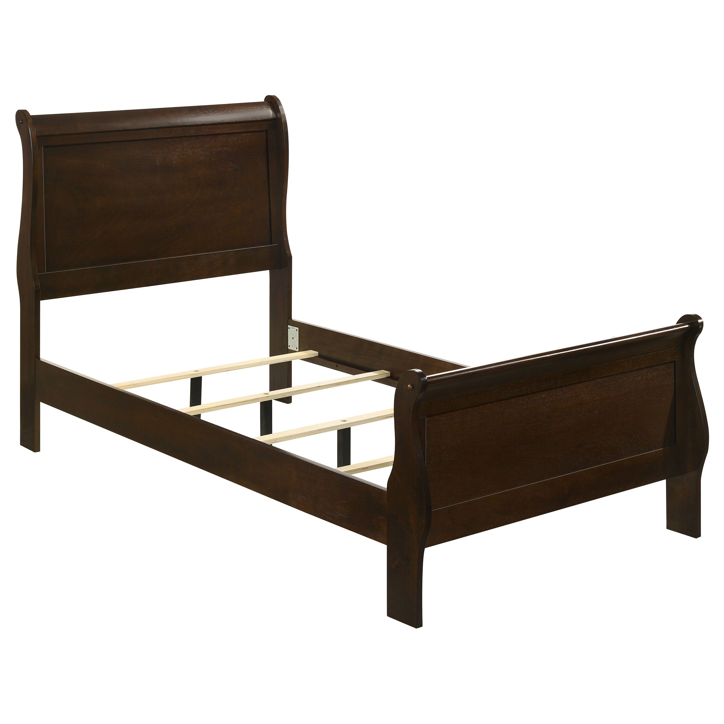 Coaster Louis Philippe Panel Bedroom Set with High Headboard Twin Set of 5