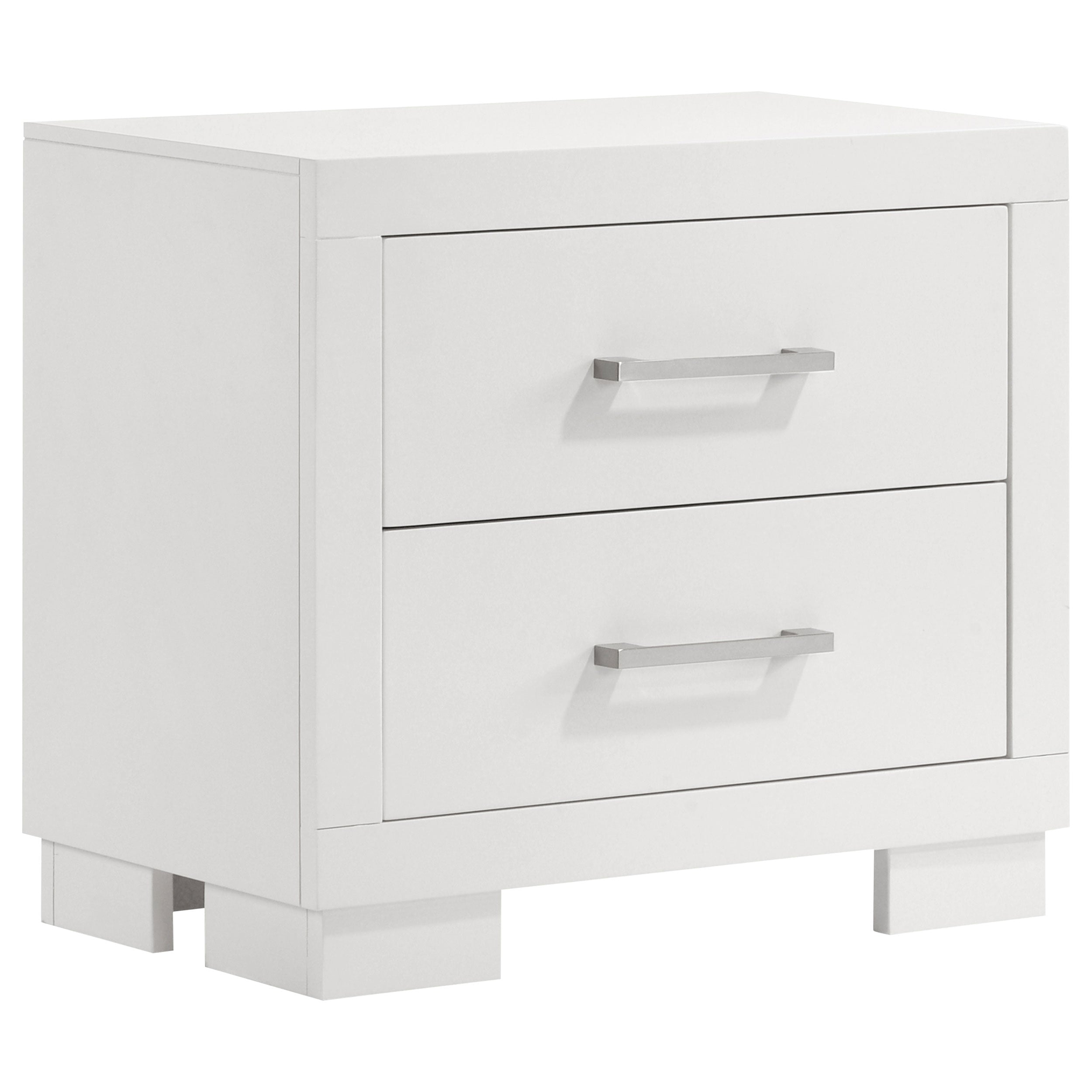 Jessica   LED Bedroom Set Cream White