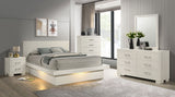 Coaster Jessica Minimalistic Platform Bedroom Set Eastern King Set of 5