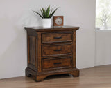 Coaster Elk Grove 3-drawer Nightstand Vintage Bourbon Default Title