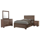 Coaster Kauffman Storage Bedroom Set with High Straight Headboard Eastern King Set of 4