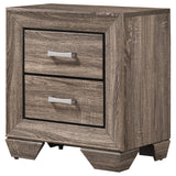 Coaster Kauffman 2-drawer Nightstand Washed Taupe Default Title