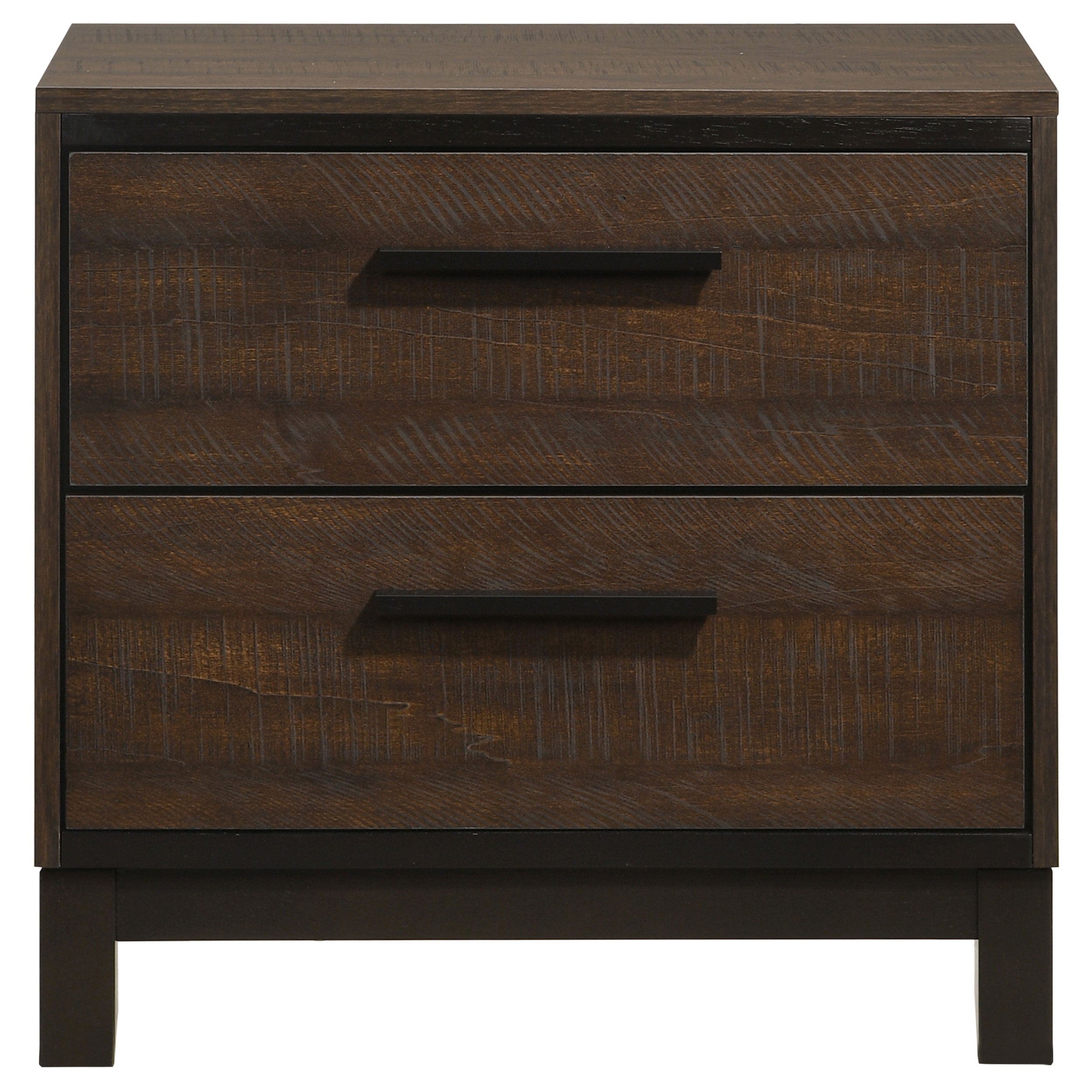 Coaster Edmonton 2-drawer Nightstand Rustic Tobacco Default Title