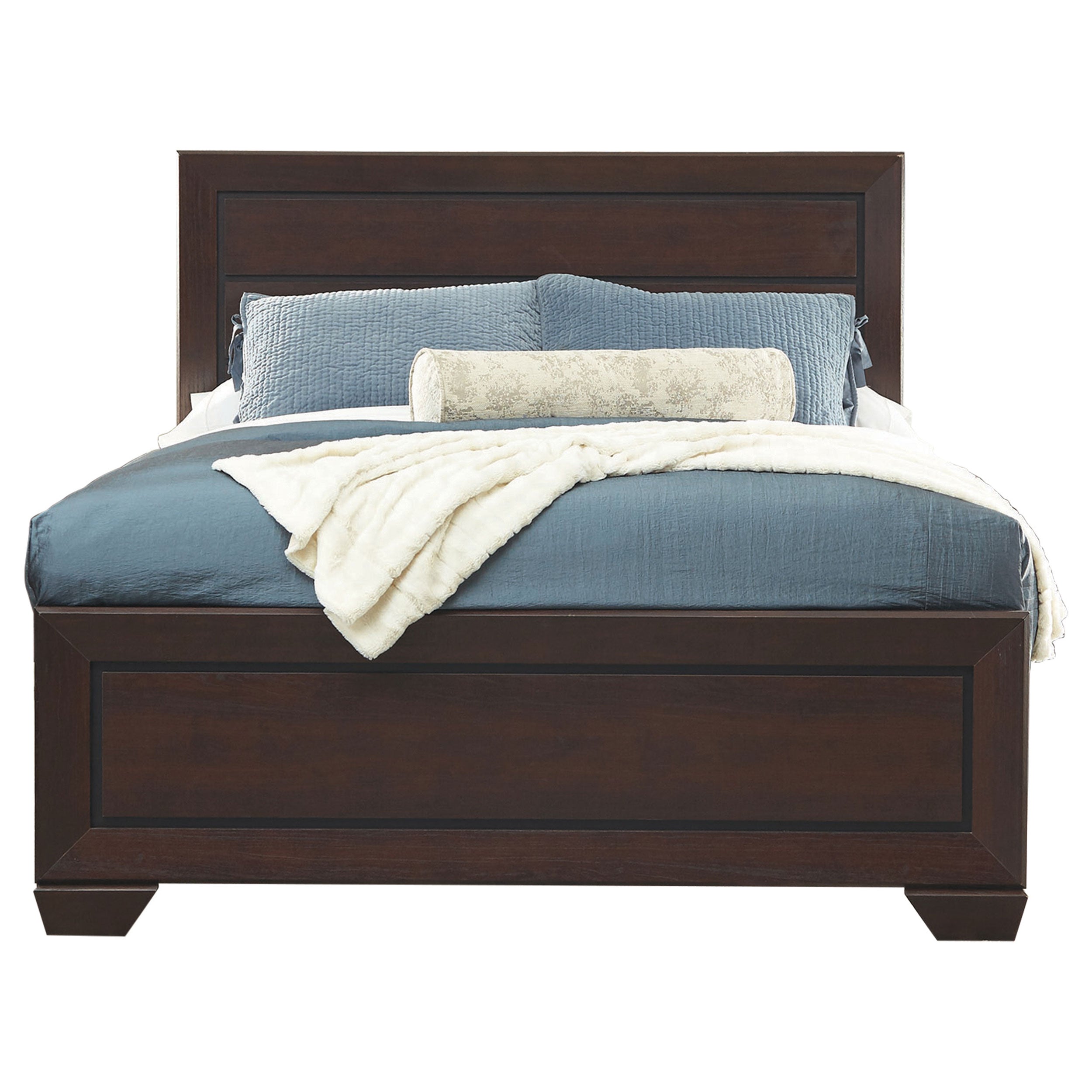 Coaster Kauffman Bedroom Set with High Straight Headboard Cal King Set of 5