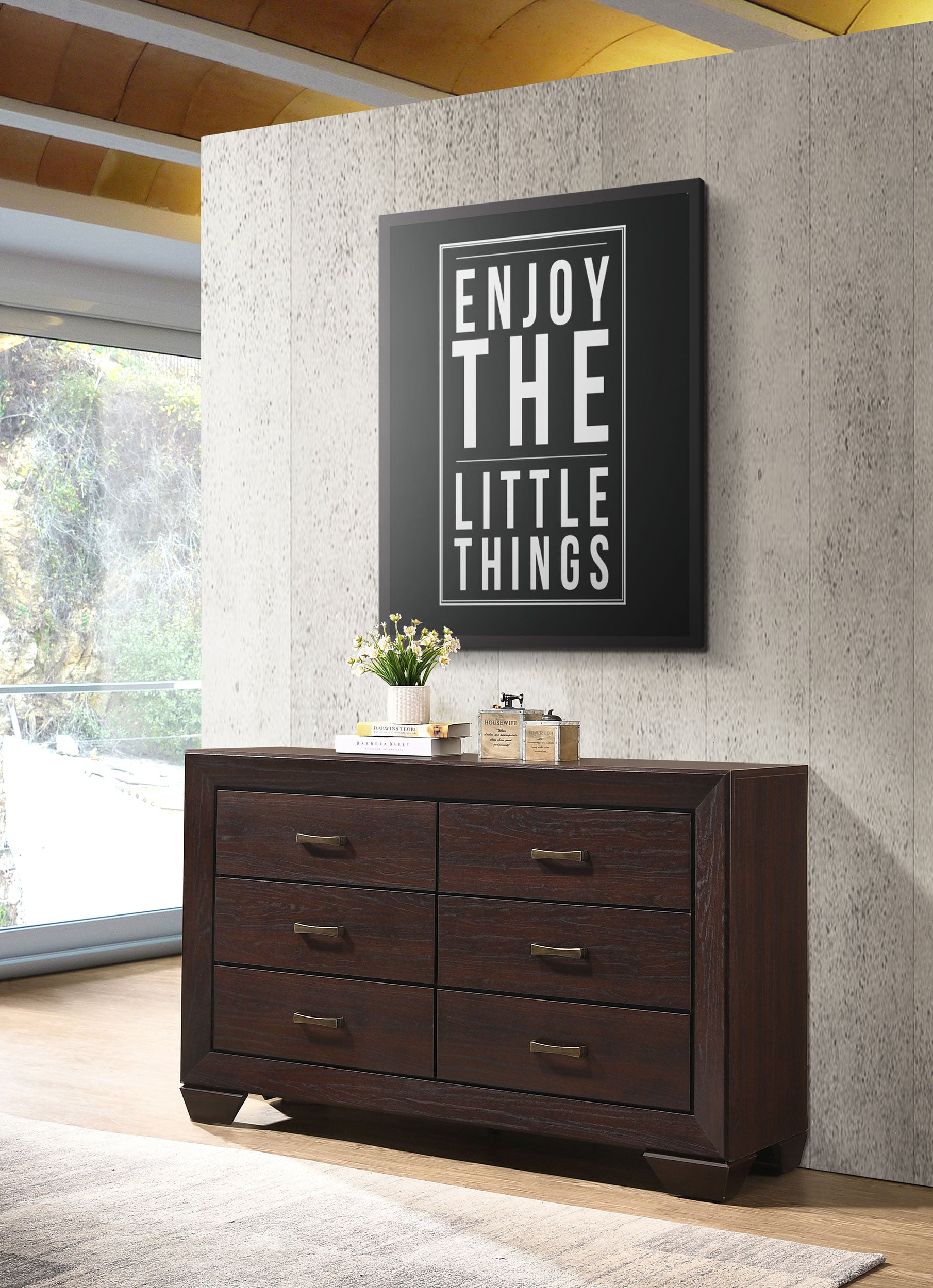 Coaster Kauffman 6-drawer Dresser with Mirror Dark Cocoa No Mirror