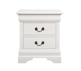 Coaster Louis Philippe 2-drawer Nightstand White Default Title