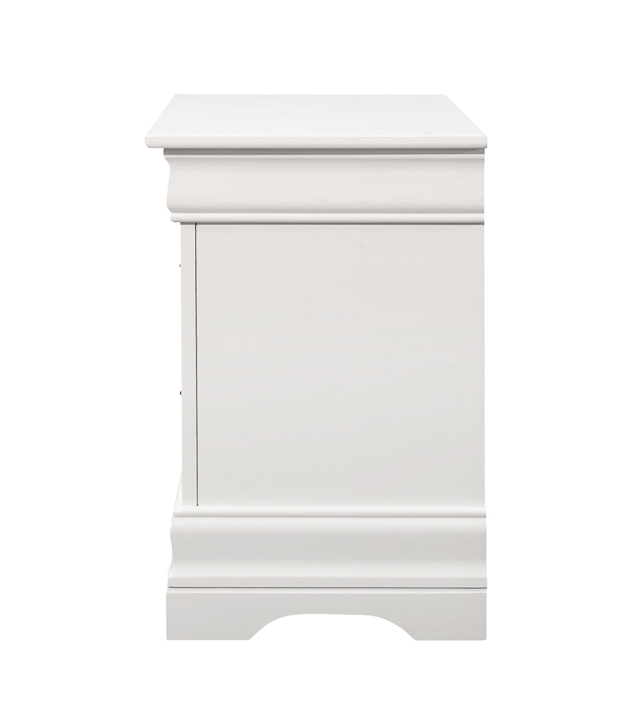 Coaster Louis Philippe 2-drawer Nightstand White Default Title