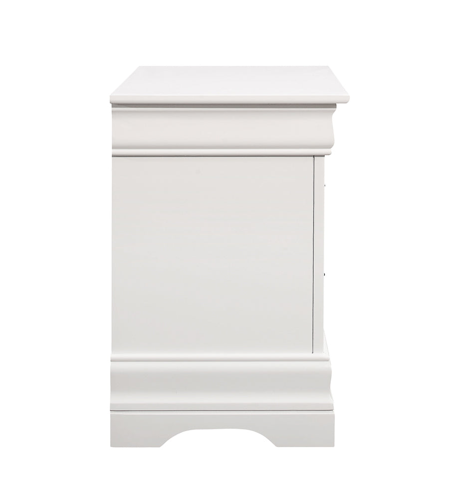 Coaster Louis Philippe 2-drawer Nightstand White Default Title