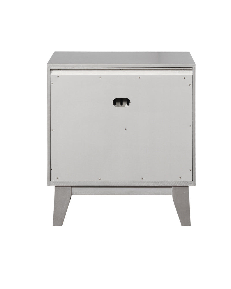 Coaster Leighton 2-drawer Nightstand Metallic Mercury Default Title