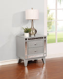 Coaster Leighton 2-drawer Nightstand Metallic Mercury Default Title