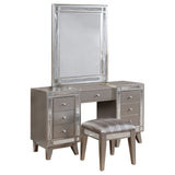 Coaster Leighton 3-piece Vanity Set Metallic Platinum Default Title