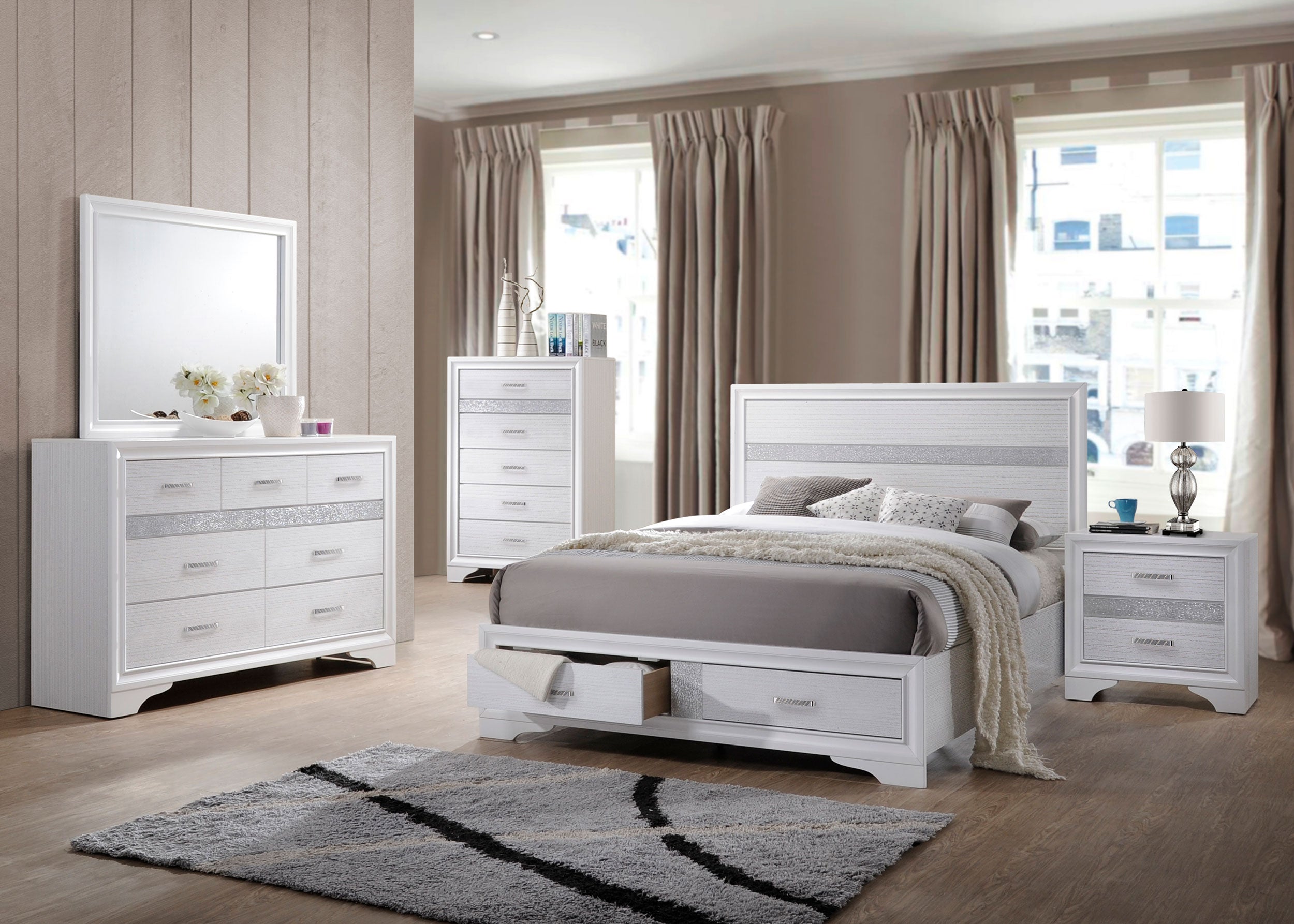 Coaster Miranda 2-drawer Storage Bed White Twin