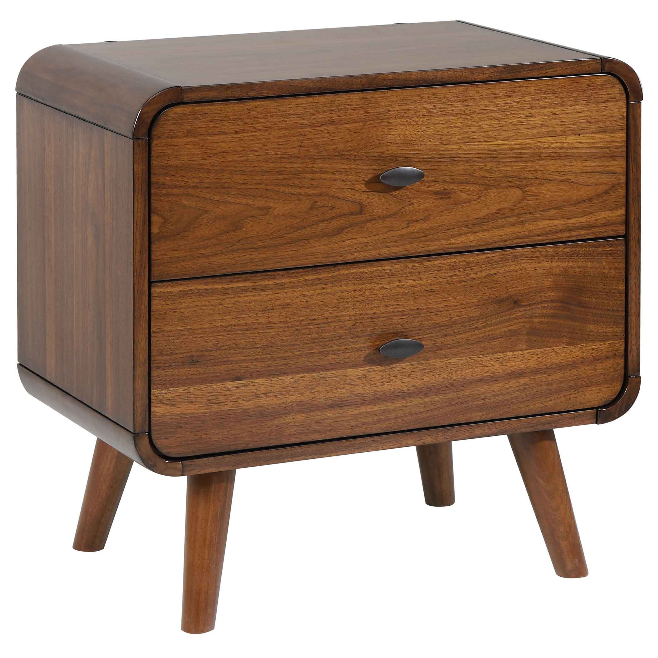 Coaster Robyn 2-drawer Nightstand Dark Walnut Default Title