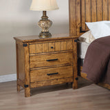 Coaster Brenner 3-drawer Night Stand Rustic Honey Default Title