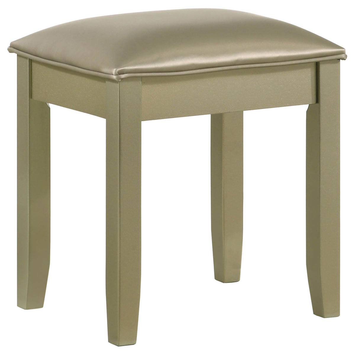 Coaster Beaumont Upholstered Vanity Stool Champagne Gold and Champagne Default Title