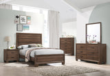 Coaster Brandon Bedroom Set Medium Warm Brown Full