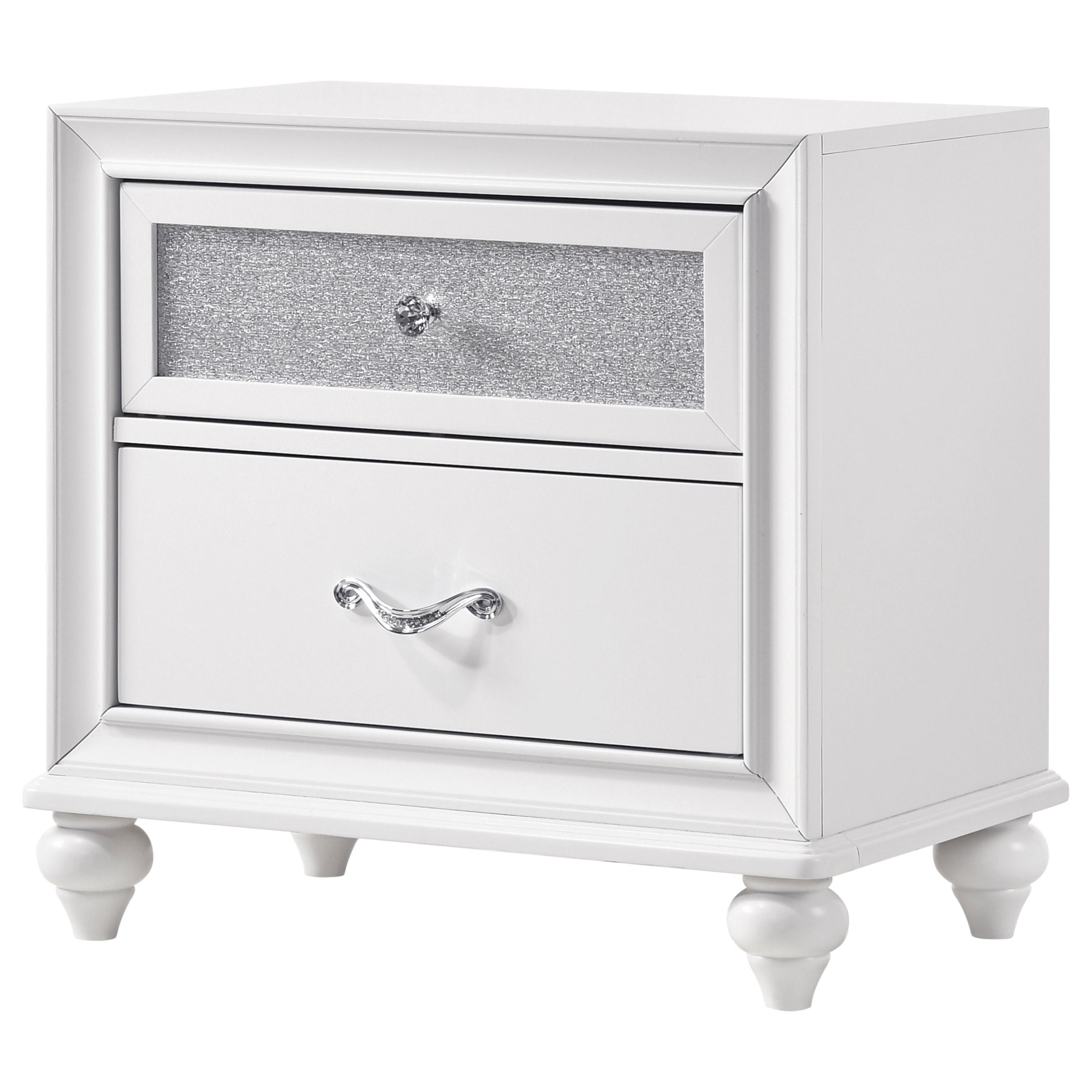 Coaster Barzini 2-drawer Nightstand White Default Title