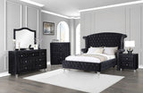 Coaster Deanna Bedroom Set Black Queen Set of 5