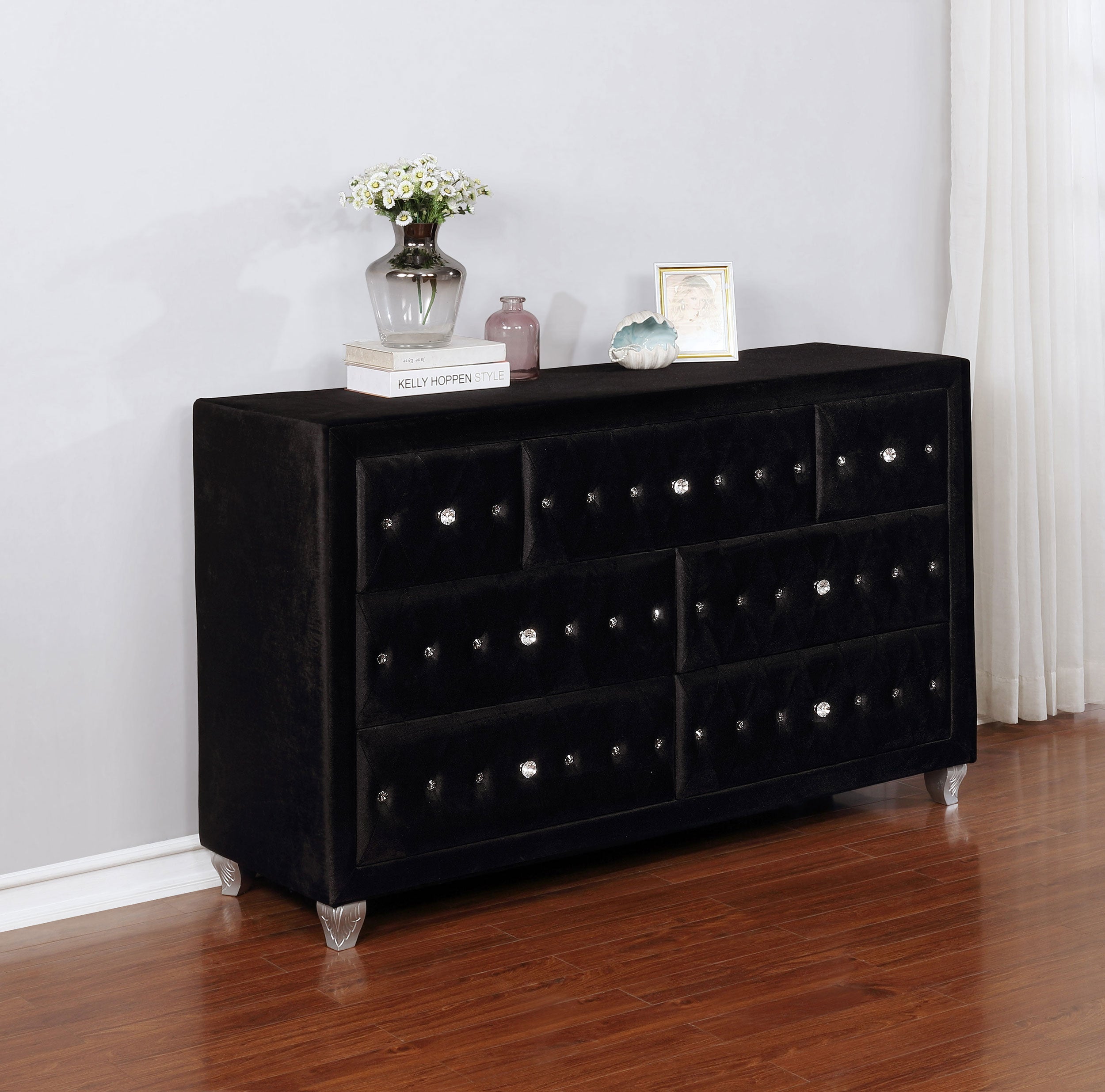 Coaster Deanna 7-drawer Rectangular Dresser Black Default Title