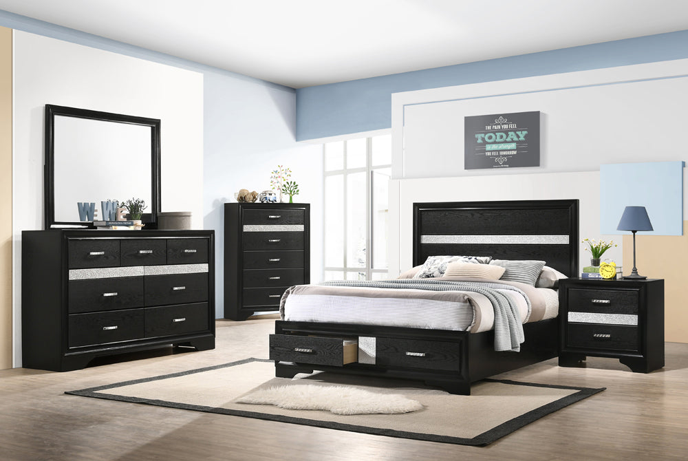 Coaster Miranda Platform Storage Bedroom Set Full Set of 5