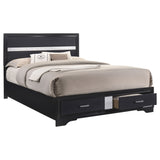 Coaster Miranda 2-drawer Storage Bed Black Eastern King