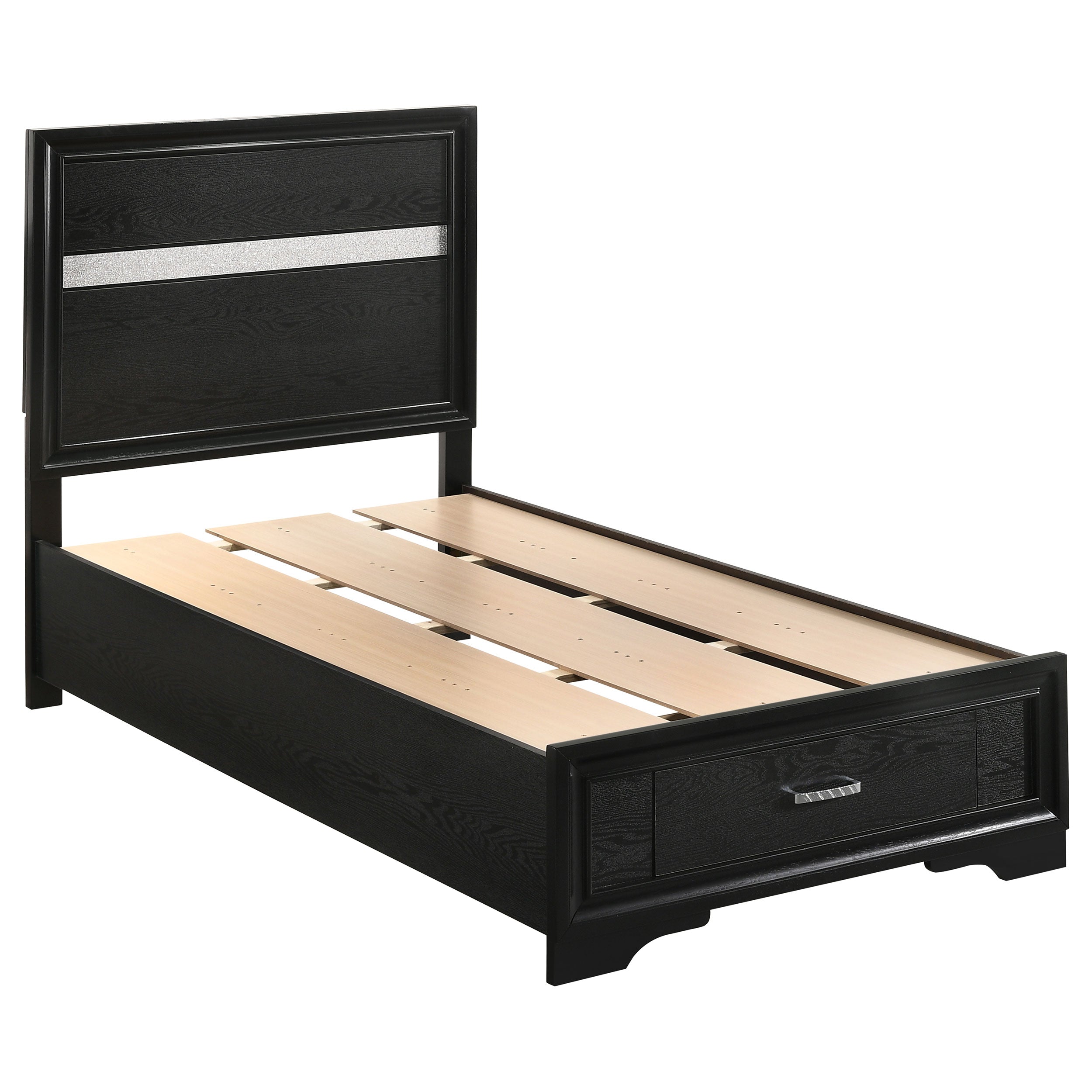 Coaster Miranda 2-drawer Storage Bed Black Twin