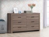 Coaster Brantford 6-drawer Dresser Barrel Oak Default Title