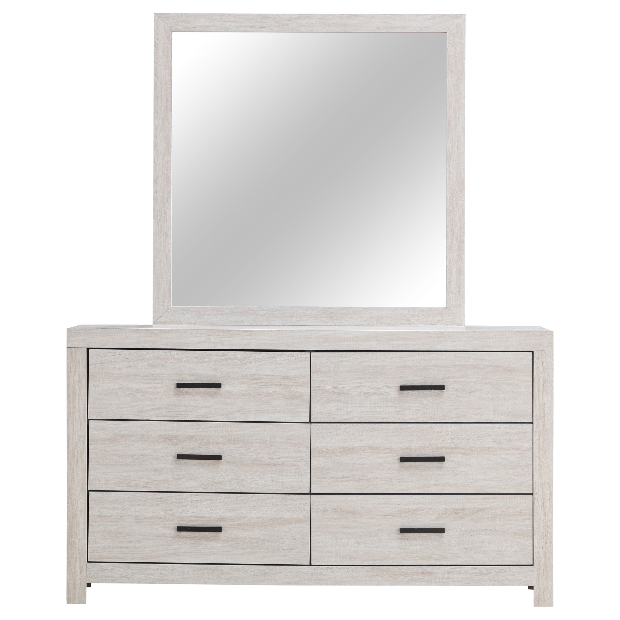 Coaster Brantford 6-drawer Dresser with Mirror Coastal White No Mirror