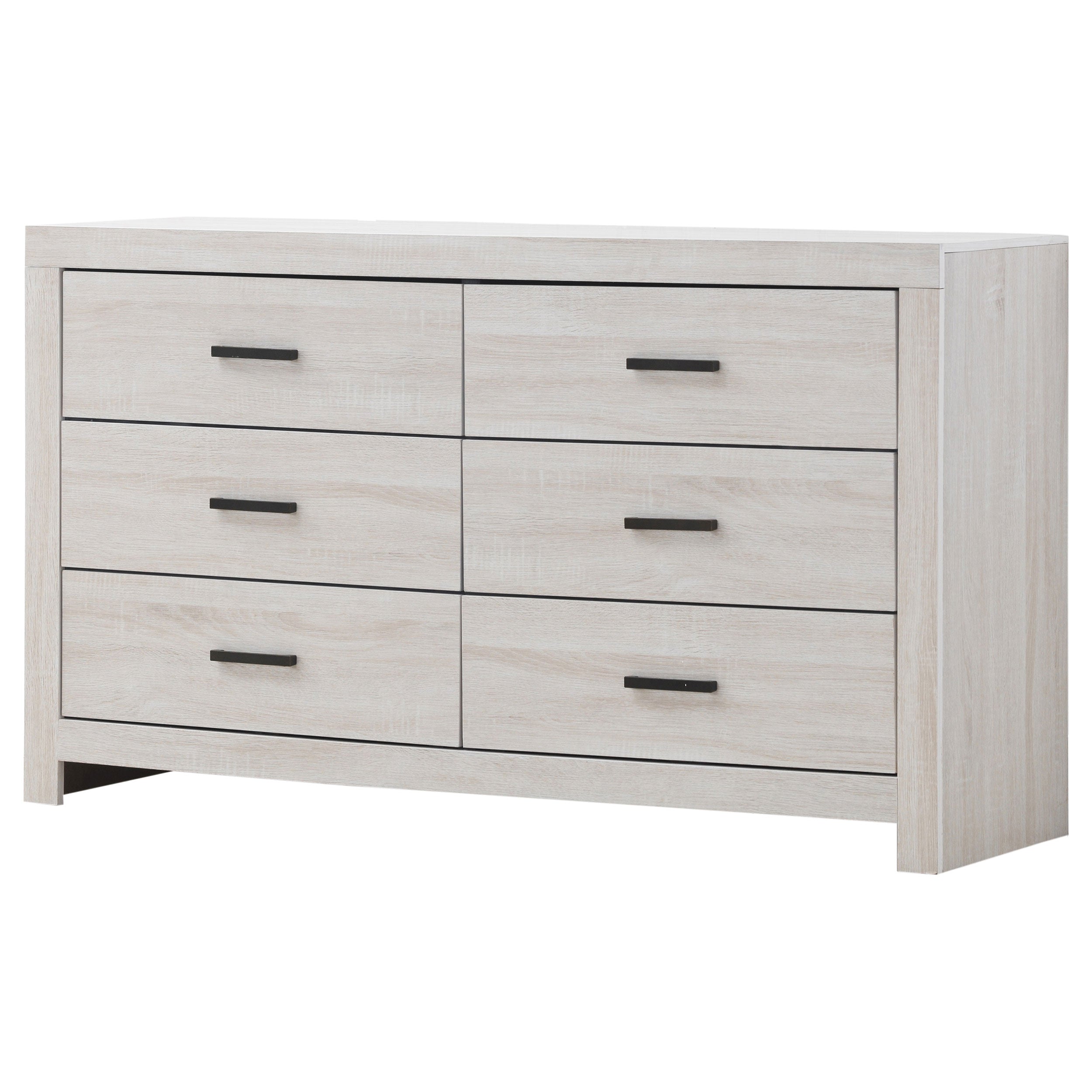 Coaster Brantford 6-drawer Dresser with Mirror Coastal White No Mirror