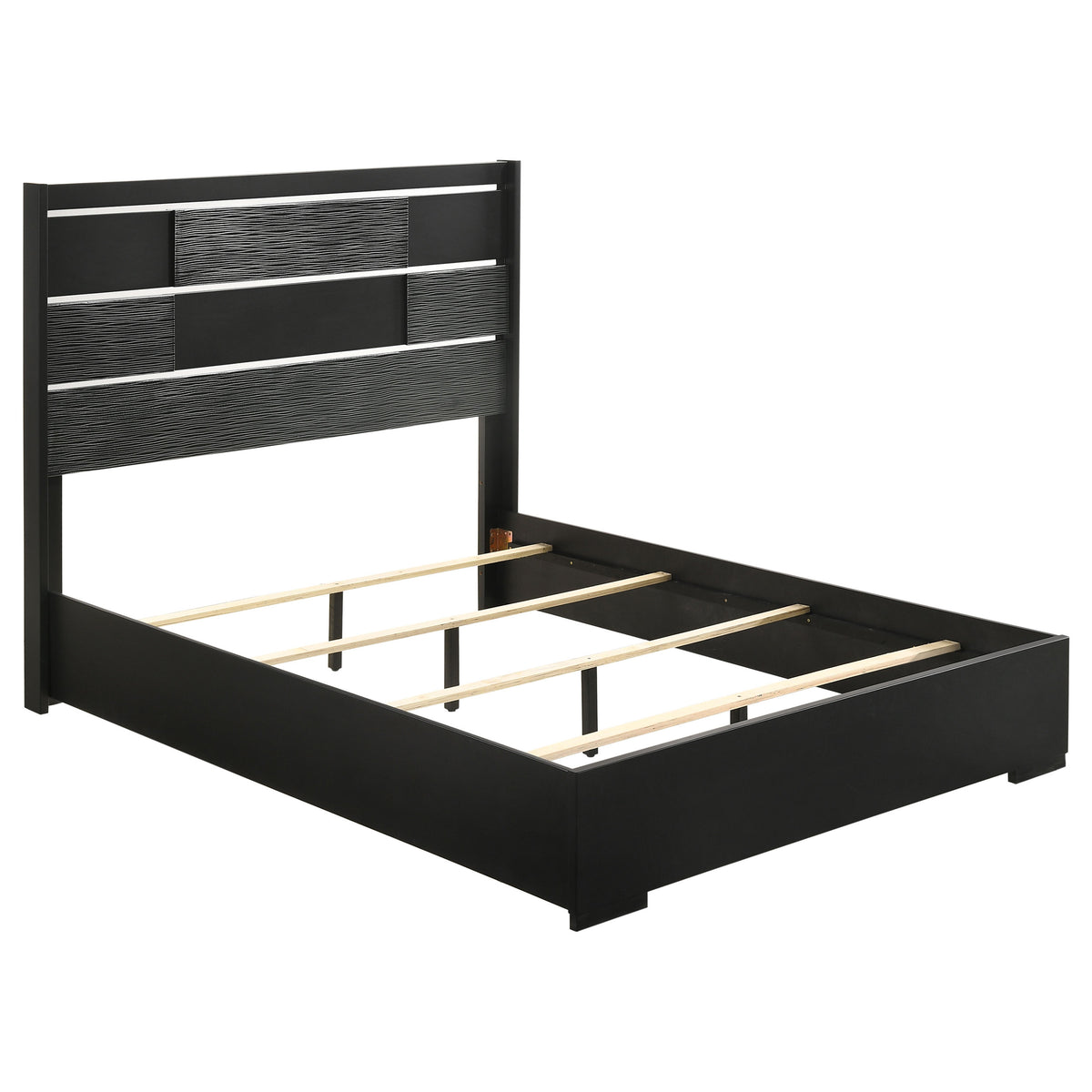 Coaster Blacktoft Panel Bed Black Queen