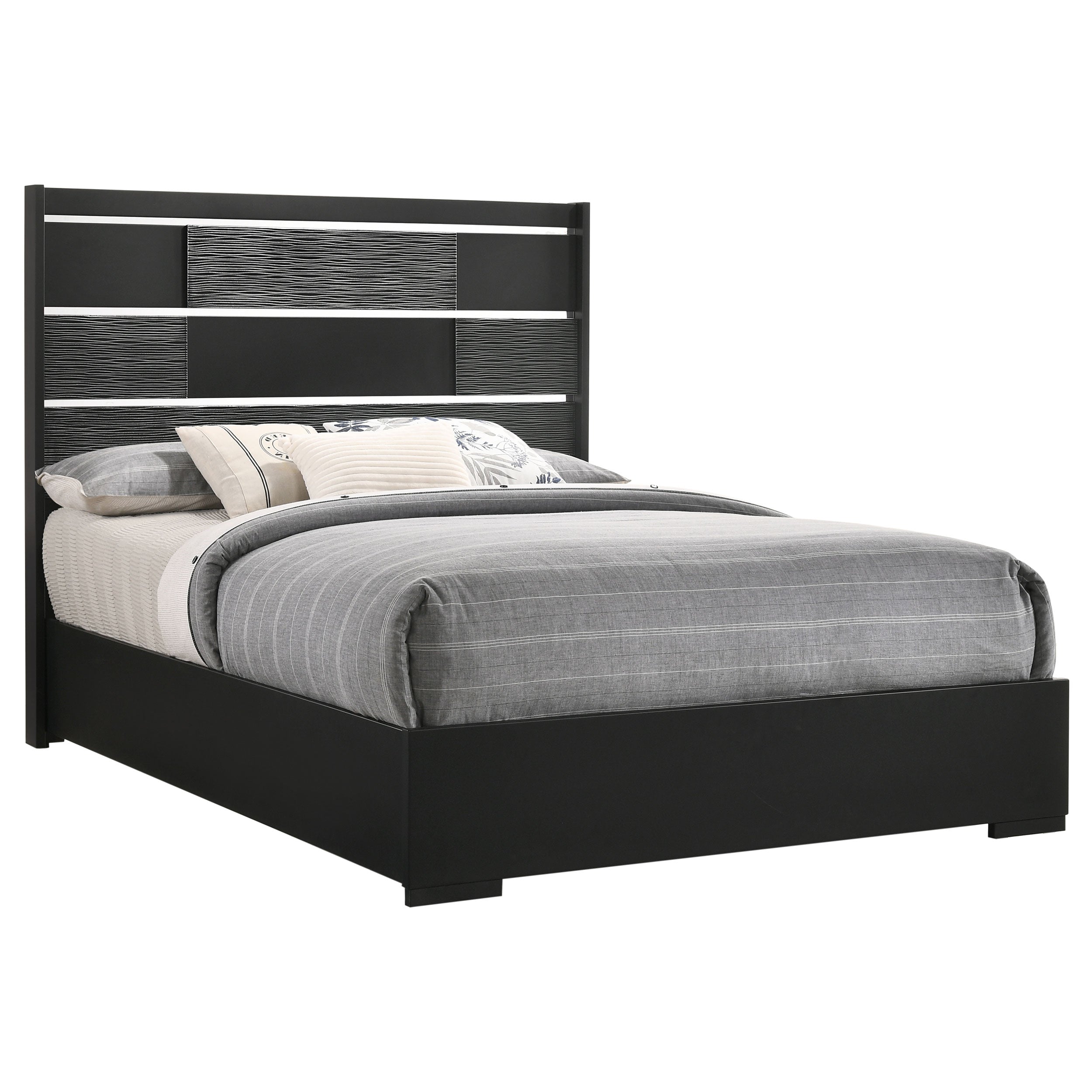 Coaster Blacktoft Panel Bed Black King