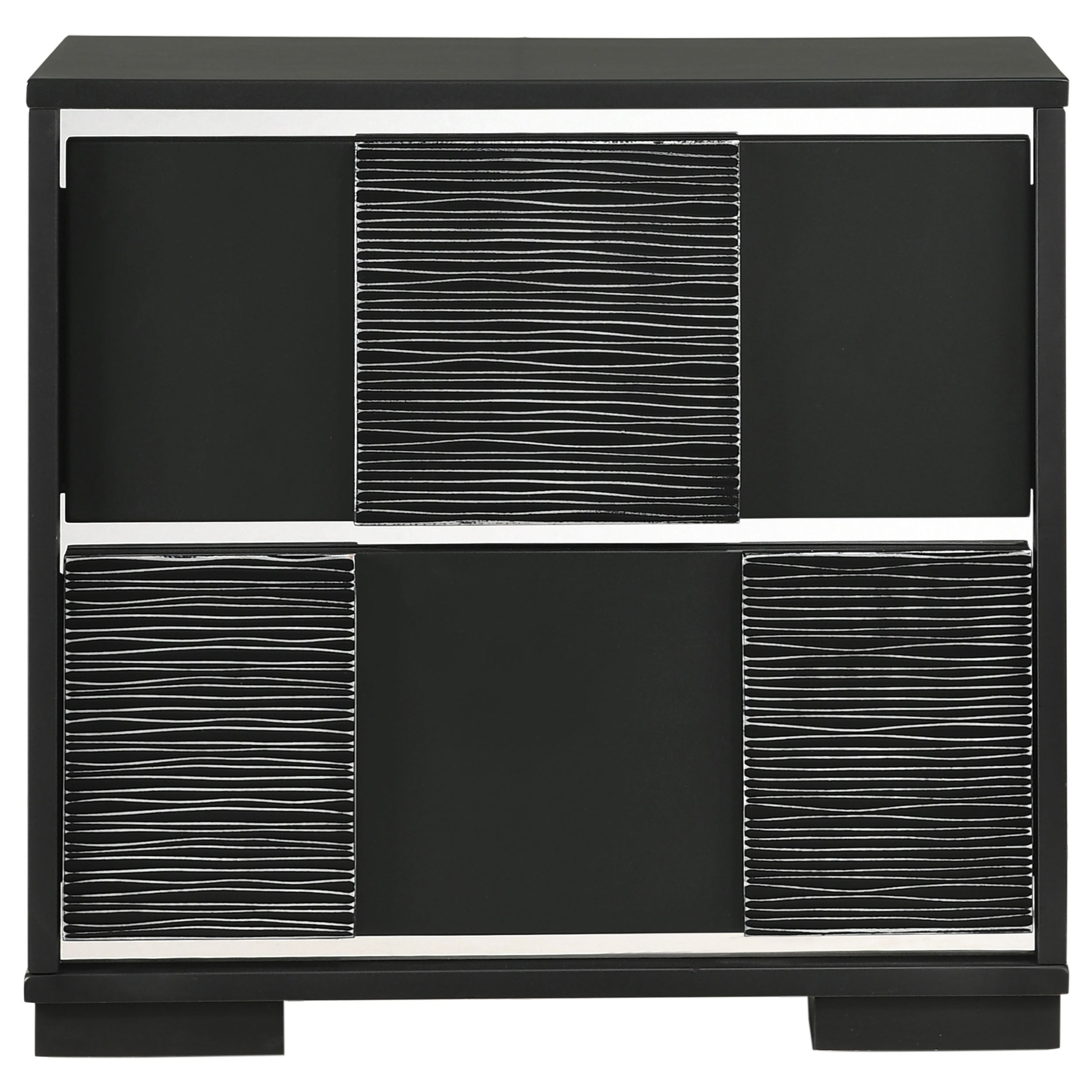 Coaster Blacktoft 2-drawer Nightstand Black Default Title