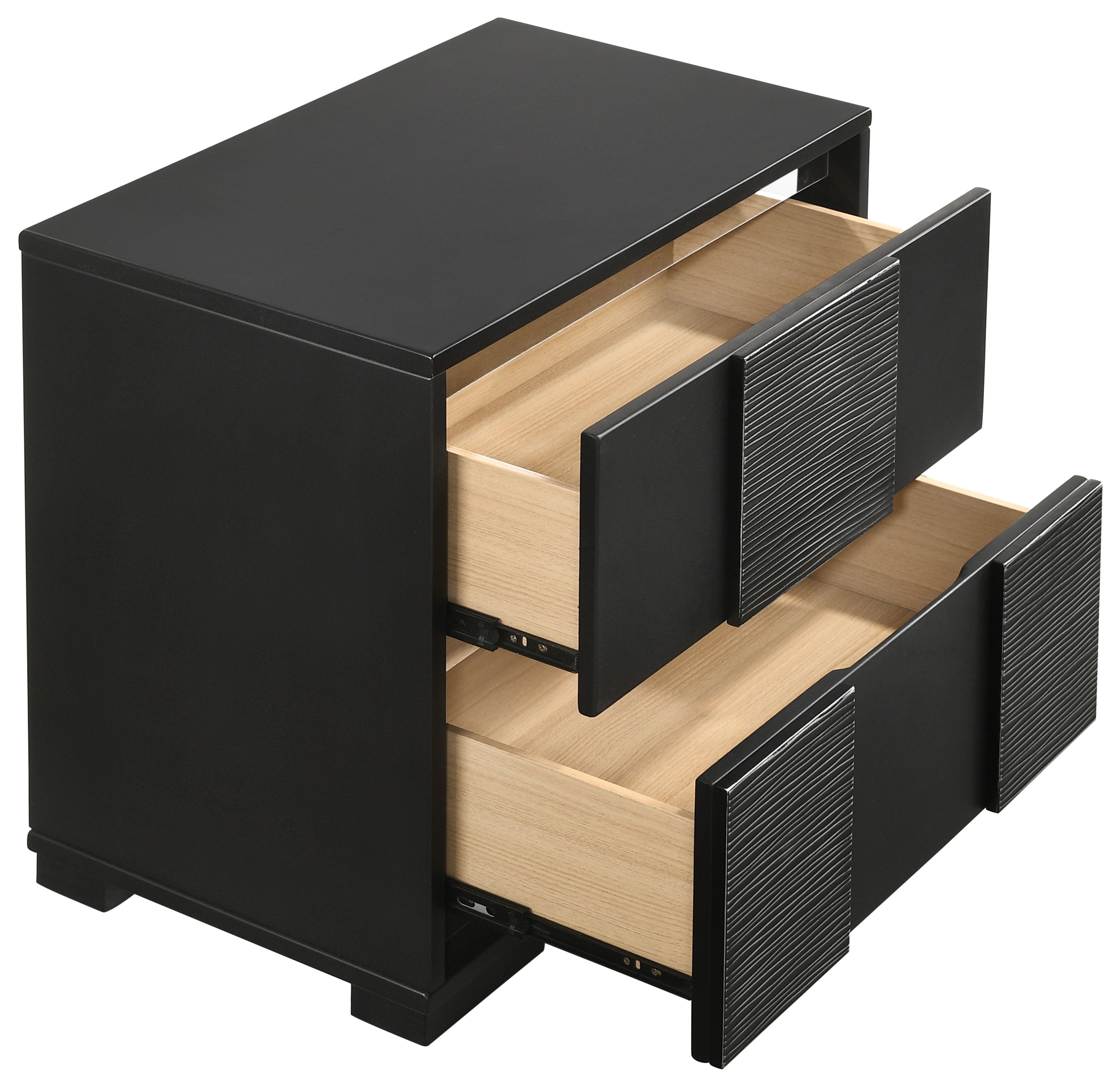 Coaster Blacktoft 2-drawer Nightstand Black Default Title