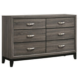 Coaster Watson 6-drawer Dresser Grey Oak and Black Default Title