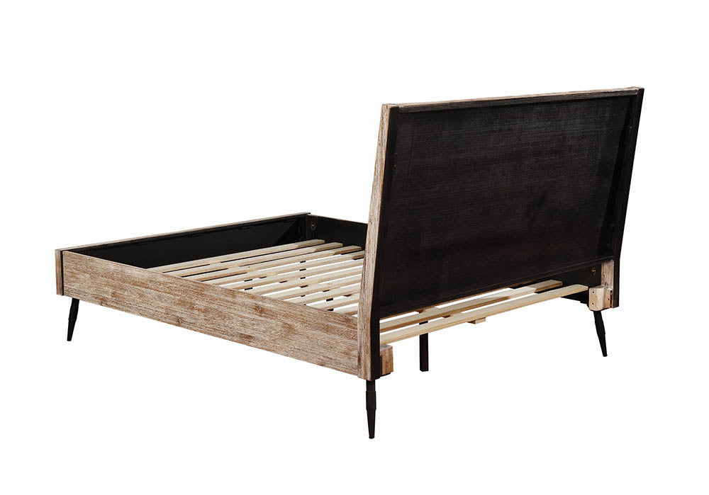 Coaster Marlow Platform Bed Rough Sawn Multi Cal King