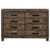 Coaster Woodmont 8-drawer Dresser Rustic Golden Brown Default Title