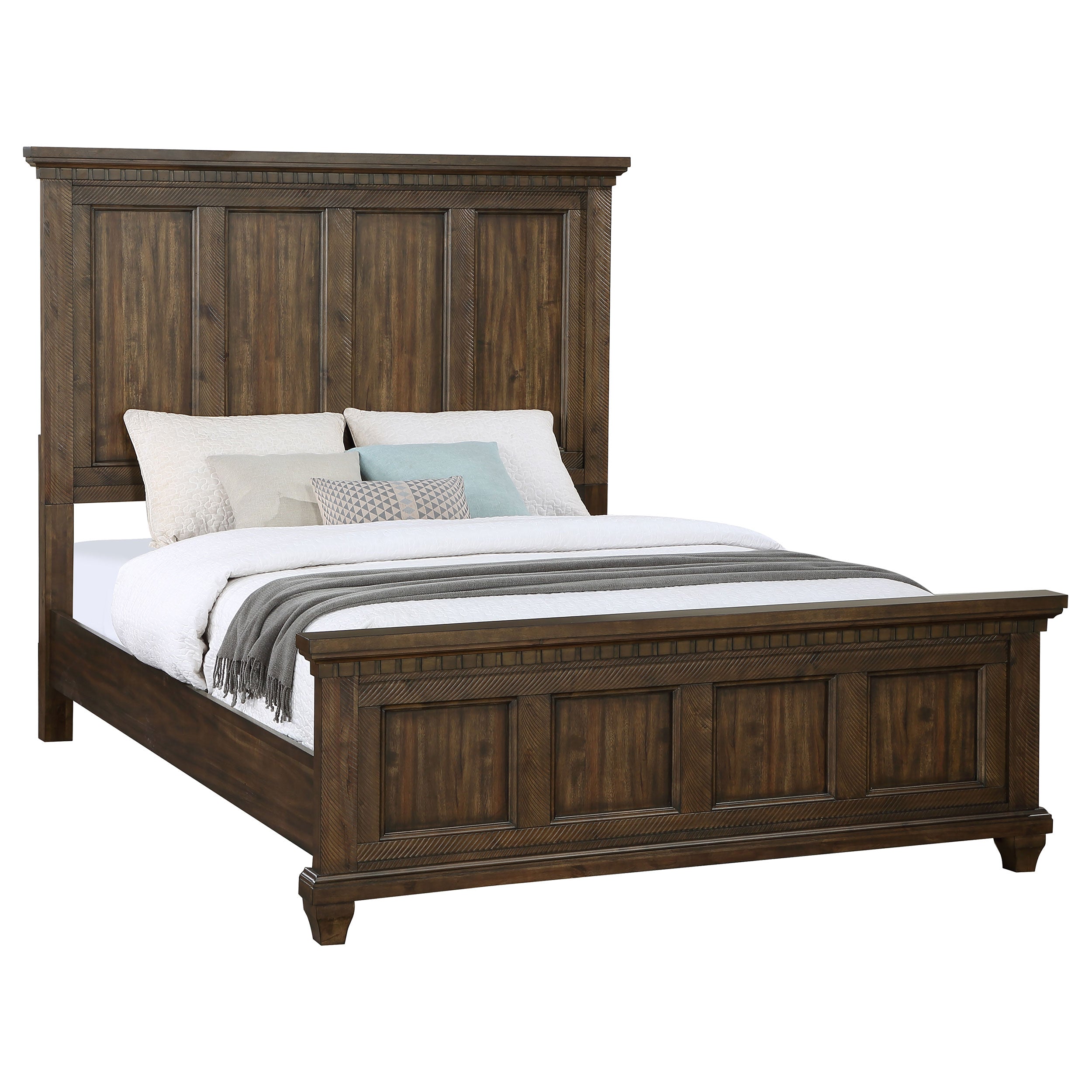 Coaster Bennington Rectangular Bed Acacia Brown Cal King