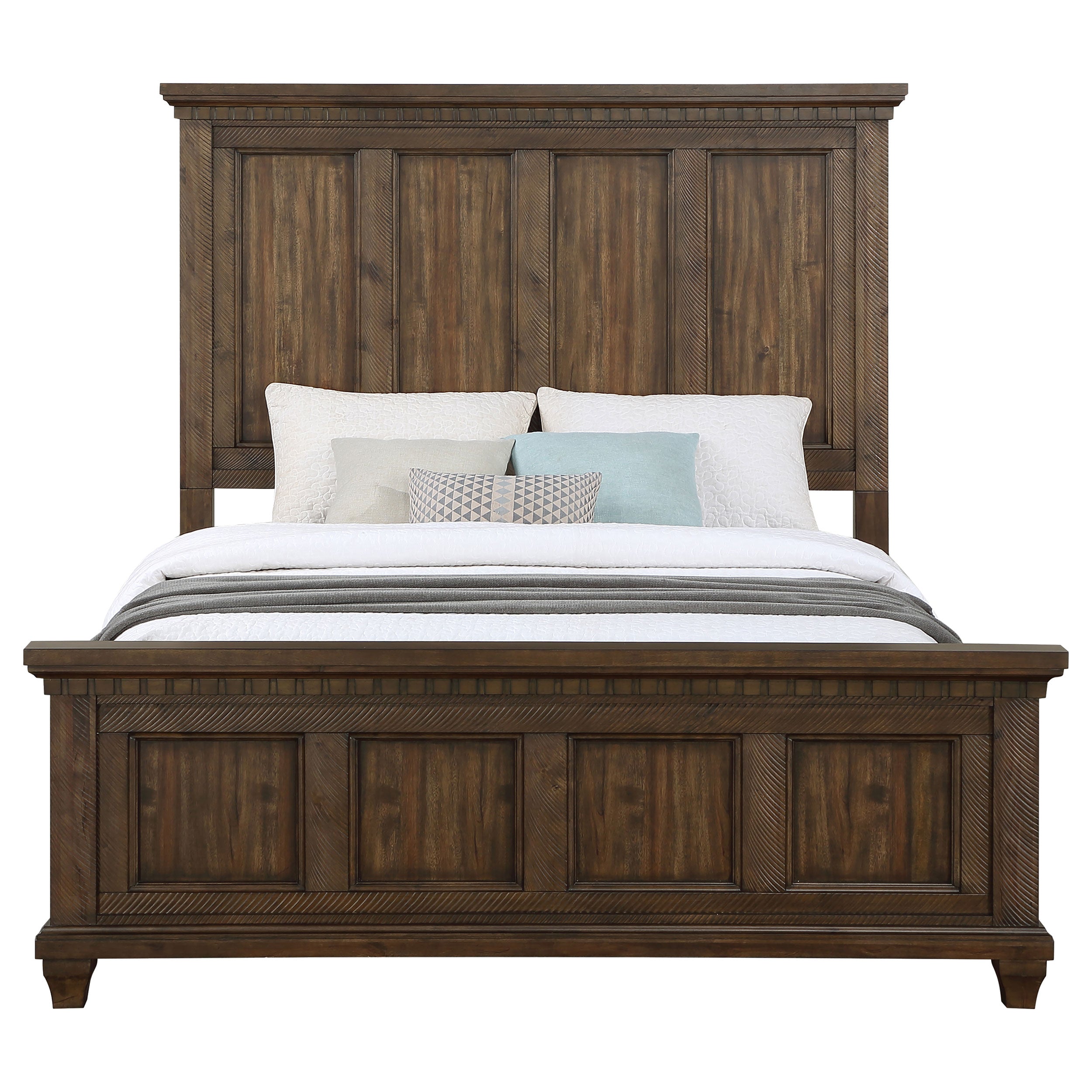 Coaster Bennington Rectangular Bed Acacia Brown Cal King