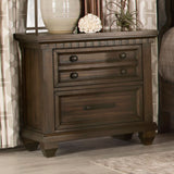 Coaster Bennington Rectangular 2-drawer Nightstand Acacia Brown Default Title