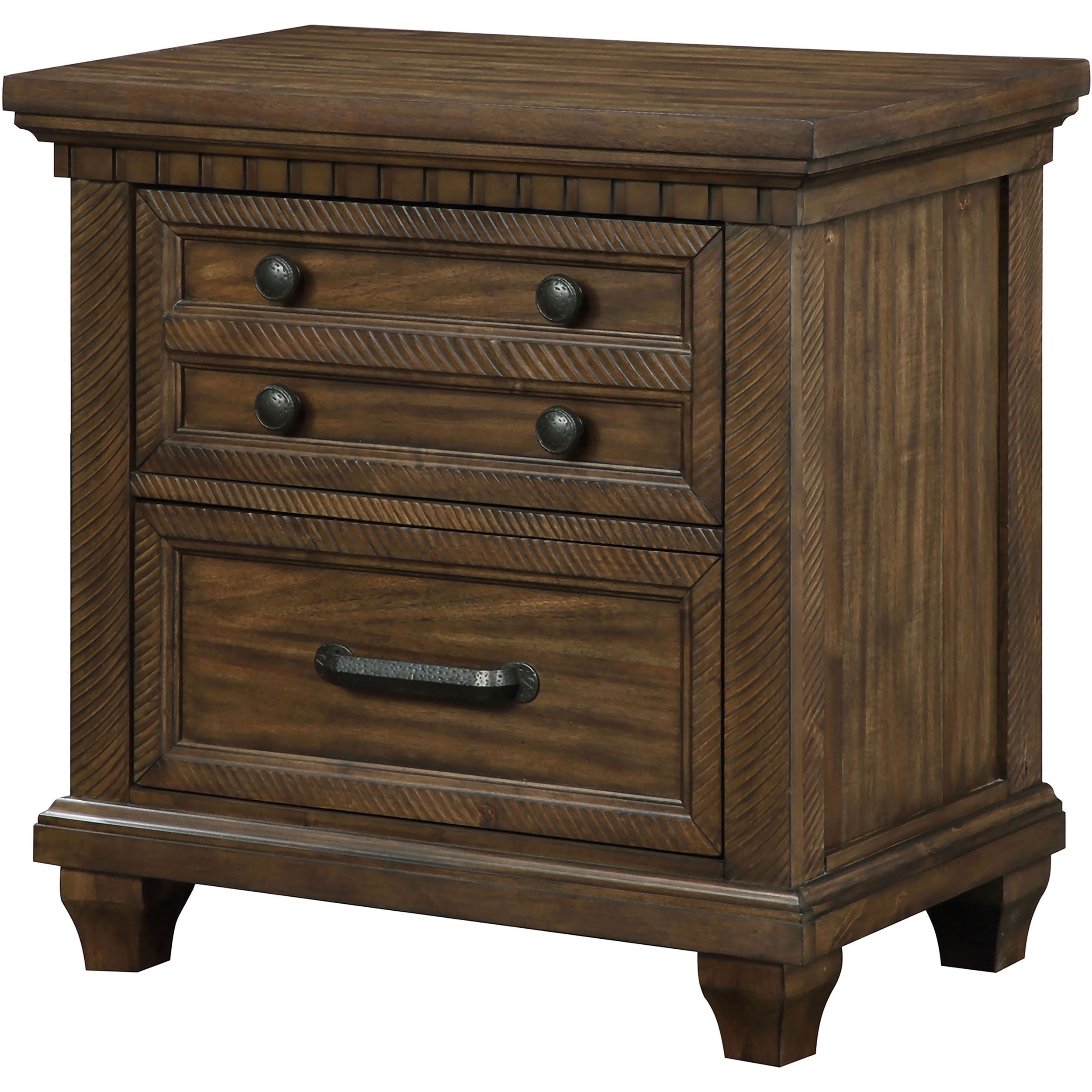 Coaster Bennington Rectangular 2-drawer Nightstand Acacia Brown Default Title