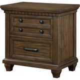 Coaster Bennington Rectangular 2-drawer Nightstand Acacia Brown Default Title