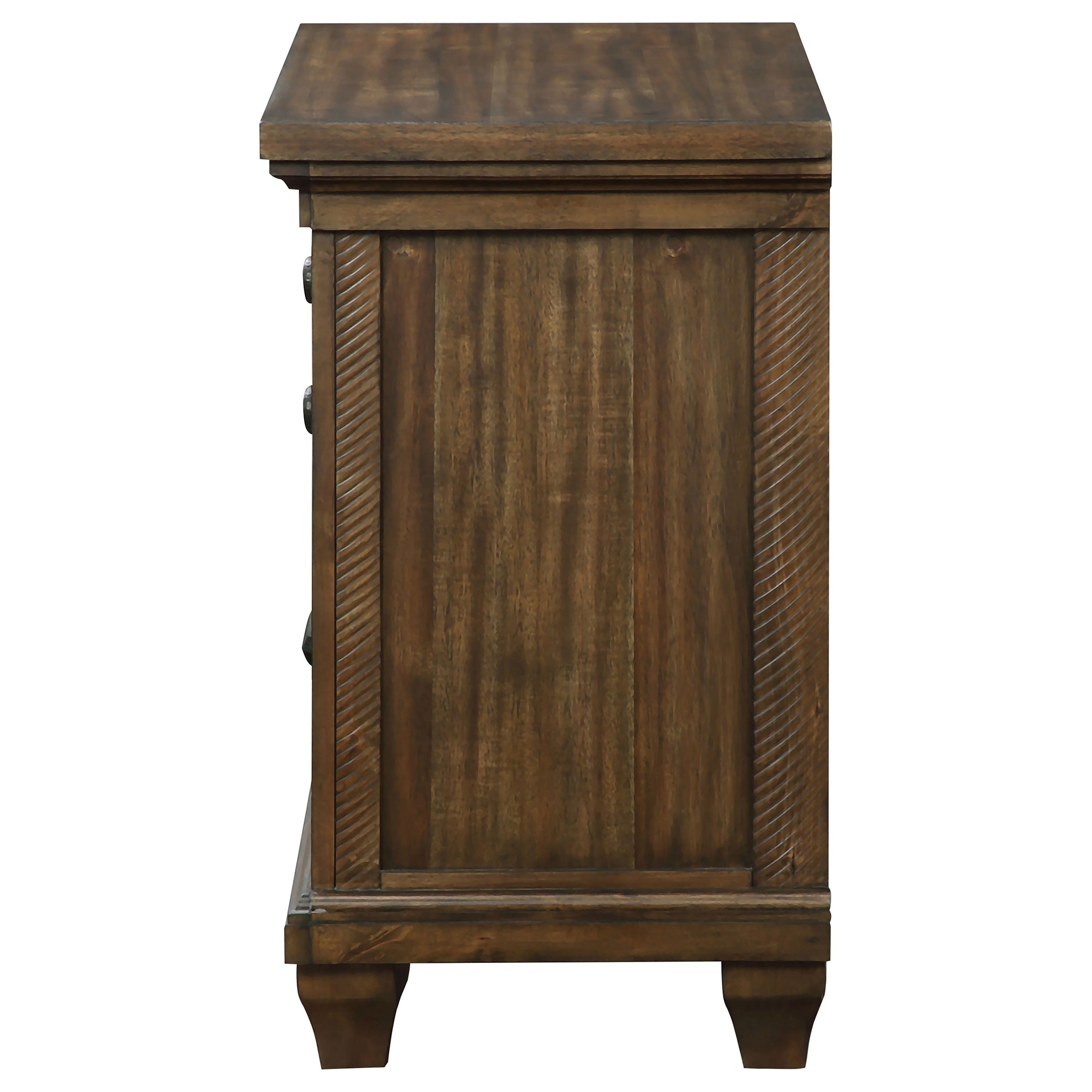 Coaster Bennington Rectangular 2-drawer Nightstand Acacia Brown Default Title