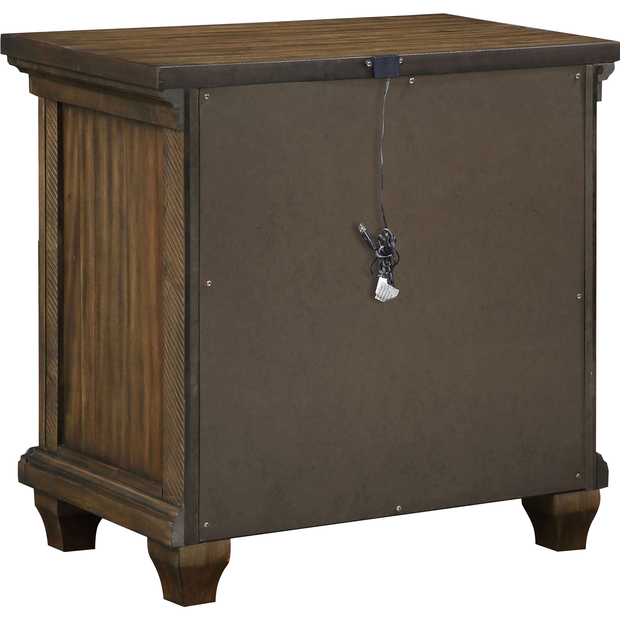 Coaster Bennington Rectangular 2-drawer Nightstand Acacia Brown Default Title