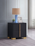 Coaster Marceline 2-drawer Nightstand Black Default Title