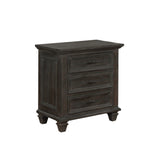 Coaster Atascadero 3-drawer Nightstand Weathered Carbon Default Title