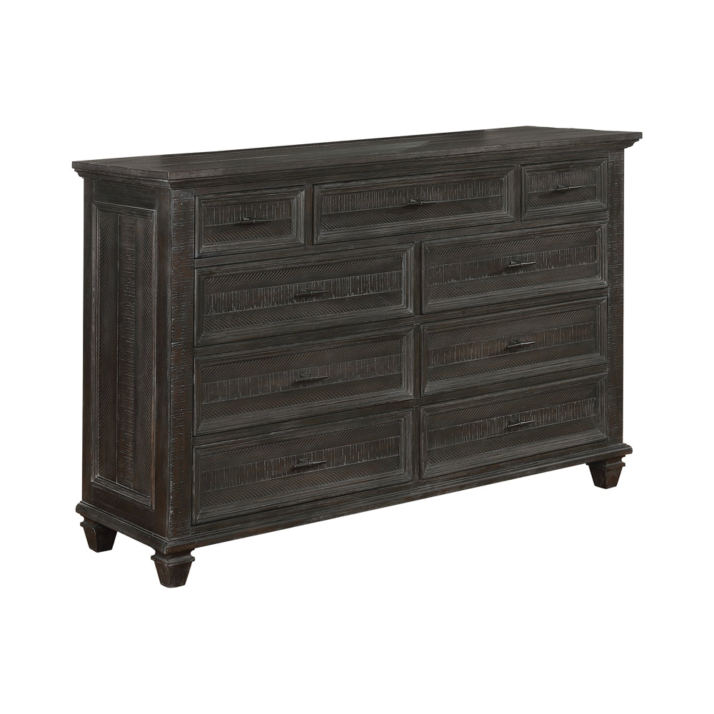 Coaster Atascadero 9-drawer Dresser Weathered Carbon Default Title