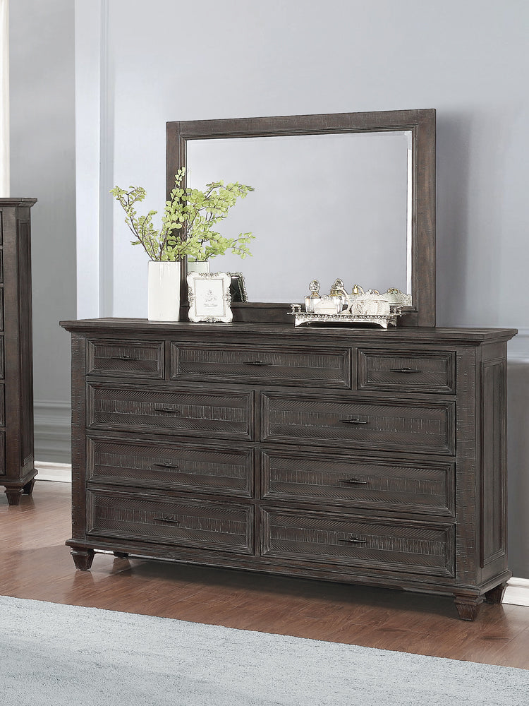 Coaster Atascadero 9-drawer Dresser Weathered Carbon Default Title