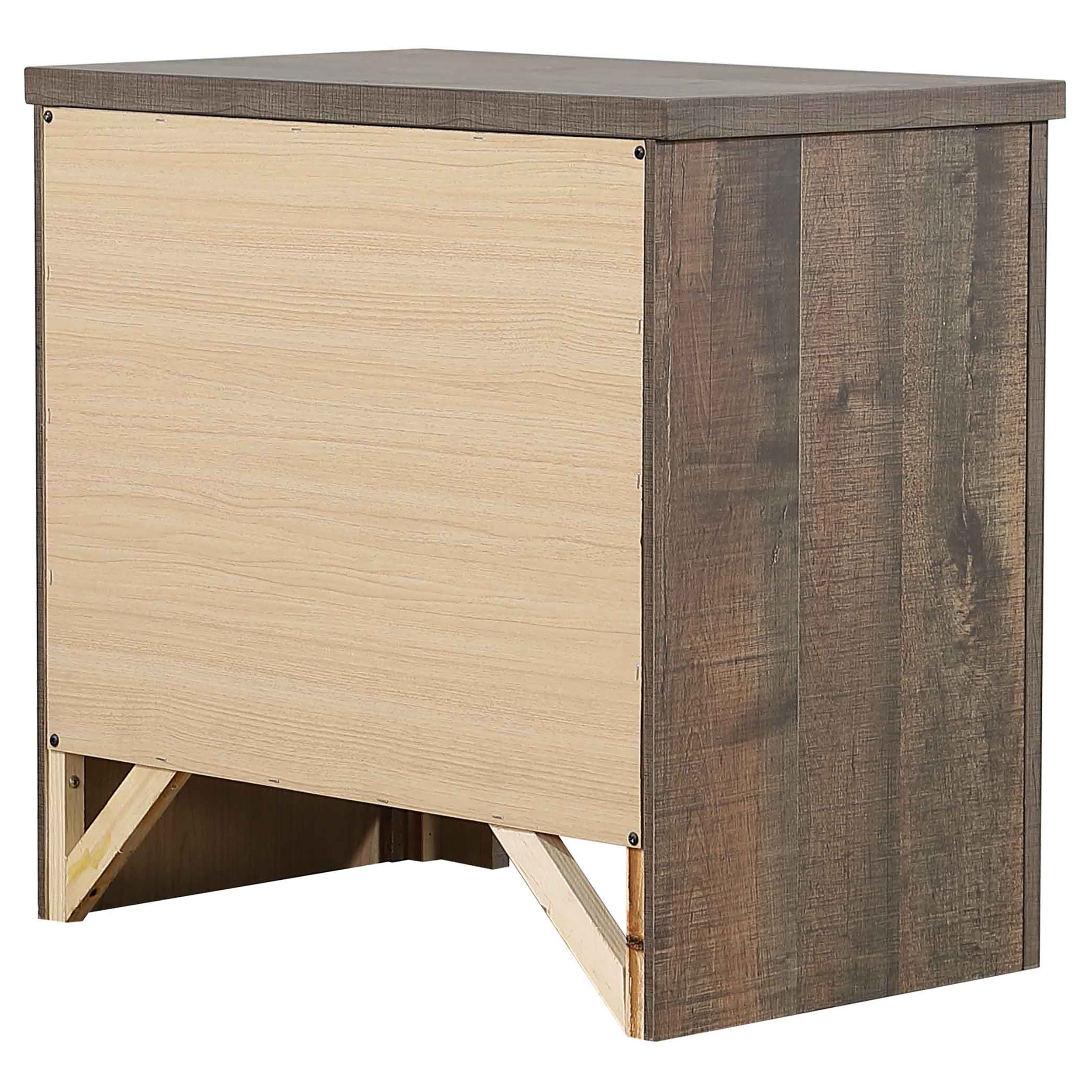 Coaster Frederick 2-drawer Nightstand Weathered Oak Default Title